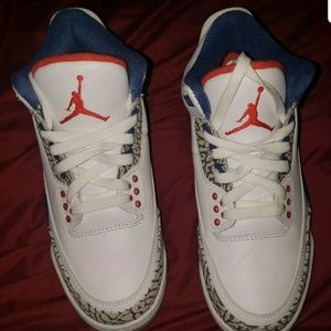Air Jordan Retro 3 III True Blue Cement Sz 7